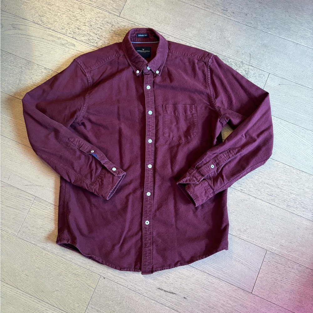 American Eagle Cotton Button Down Shirt